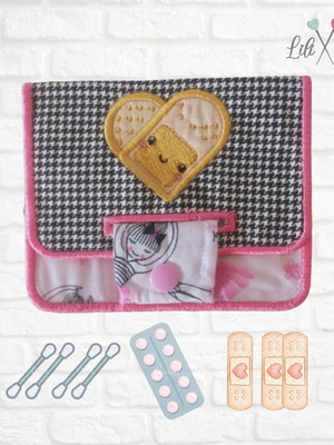Porta curativos band aid e cotonete