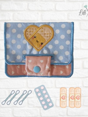 Porta curativos band aid e cotonete