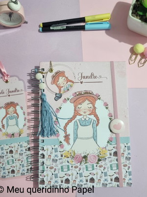 Caderno personalizado anne de green gables