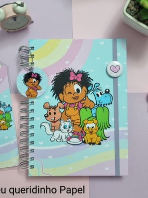Caderno personalizado turma da mônica