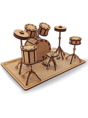 Miniatura bateria acústica presente brinde decoração