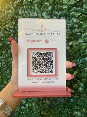 Placa pix acrilico