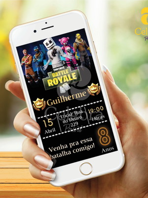 Convite digital fortinite