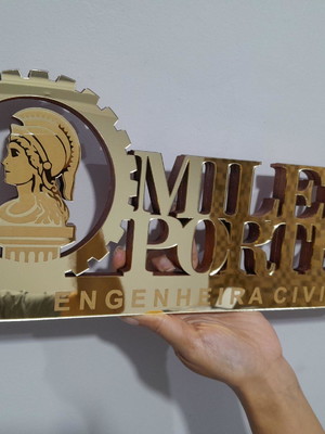 Placa decorativa personalizada para escritório