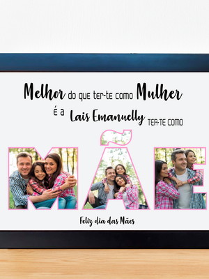 Quadro personalizado dia das mães lembrancinha - y02