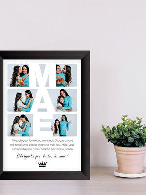 Quadro personalizado dia das mães lembrancinha - y26
