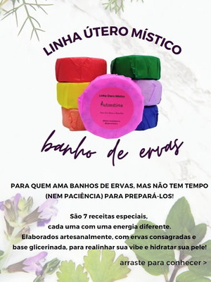 Kit banho de ervas linha útero místico