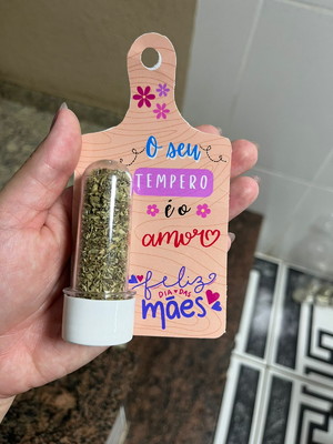 Mini tábua com tempero, lembrancinha dia das mães, mimo mãe