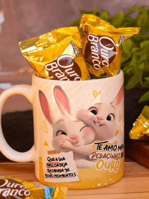 Caneca páscoa com bombom