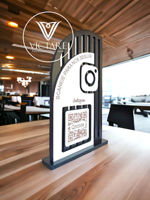 Placa qrcode - instagram | dv0596-p