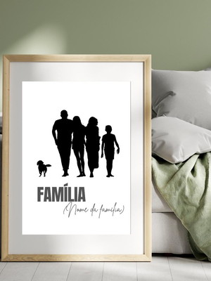 Quadro digital família