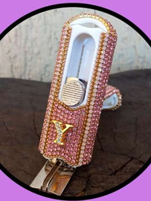 Carimbo strass pocket personalizado tamanho médio