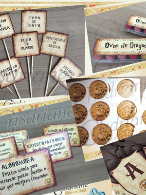 Kit itens de festa harry potter