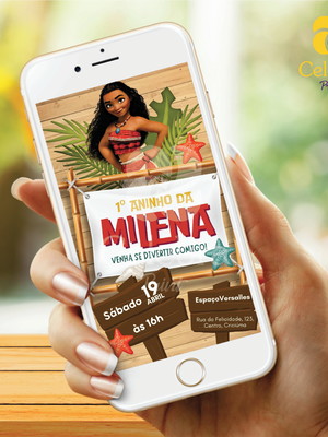 Convite digital moana mod 3