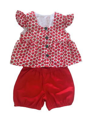 Conjunto infantil: blusa e short bloomer (+estampas )