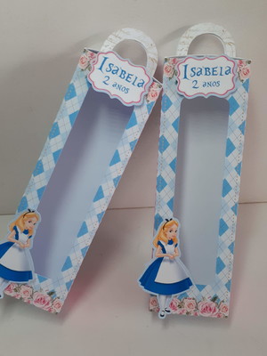 Caixa com visor personalizada