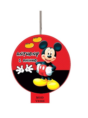 Vela de aniversário mickey mouse