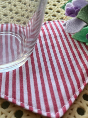 Apoio para caneca e copos - coração