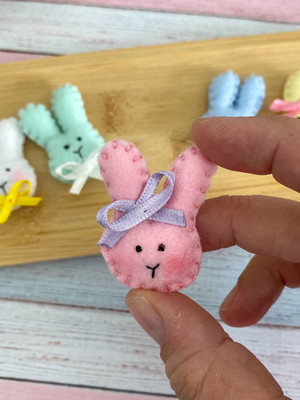 Coelhinhos de feltro