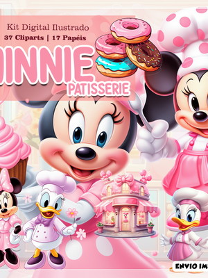 Kit digital minnie confeiteira