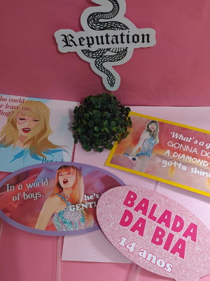 Plaquinhas taylor swift