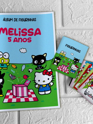 Álbum de figurinhas hello kitty
