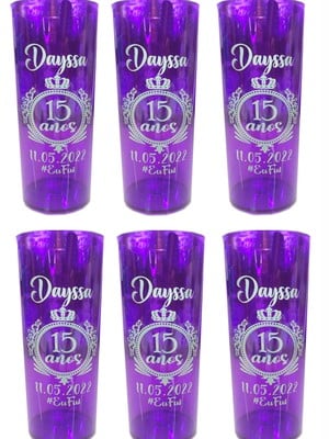 100 copo personalizado lilas
