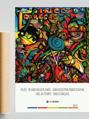 Poster maneva 5inco cabeças ep - a3