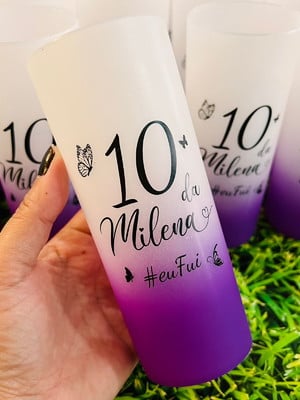 Copo long drink degradê roxo