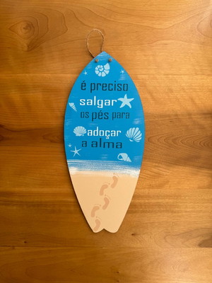 Placa prancha de surf é preciso salgar os pés para adoçar