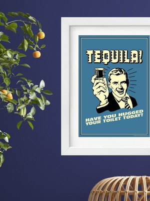 Quadro vintage tequila - 60x48 cm
