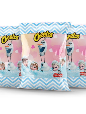 Salgadinho cheetos personalizado frozen