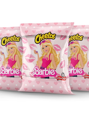 Salgadinho cheetos personalizado barbie