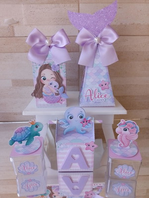 Kit personalizado sereia cute