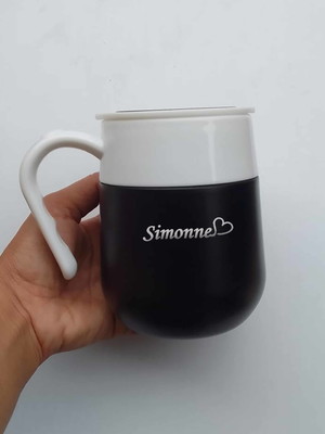 Caneca térmica inox 500ml com display led personalizada