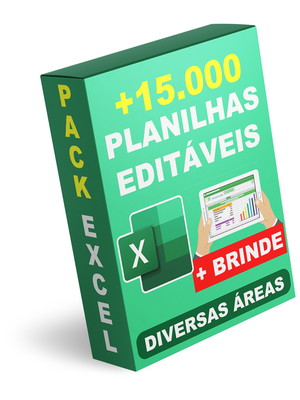 Planilha excel - pack com +15000 modelos para diversas áreas