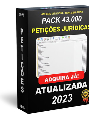 Petições jurídica - pack com +43.,000 modelos editáveis