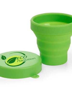 Copo retrátil de silicone personalizado