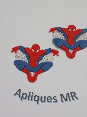 Aplique homem aranha emborrachado 4,5cm pacote 5 unidades