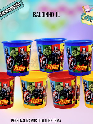 Baldinho personalizado - vingadores
