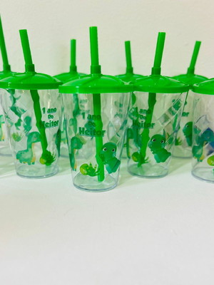 Copo twister personalizado - dinossauro