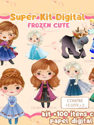Kit digital frozen cute