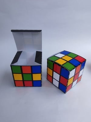 Caixa cubo mágico