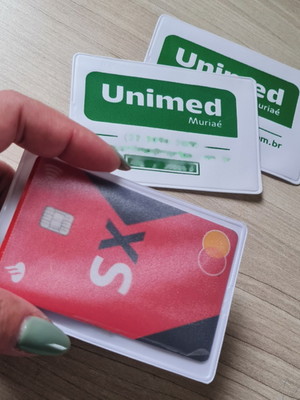 1000 porta cartões de crédito personalizados