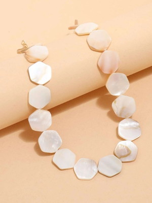 Colar madrepérolas dourado