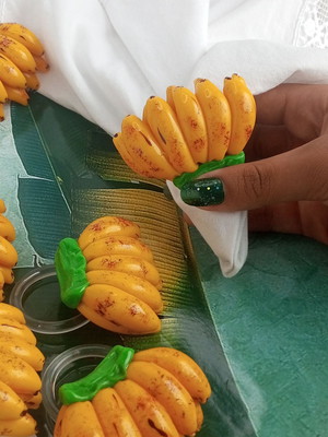 Porta guardanapo banana