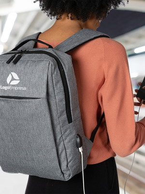 Mochila para notebook com entrada usb personalizada 1320