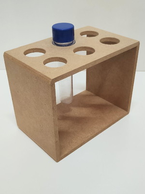 Kit 4 porta temperos tubetes mdf cru