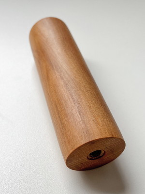 Kit 5 peças cilindro madeira nobre para colar de mesa