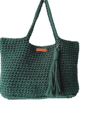 Bolsa de crochê/bolsa sacola/bolsa de barbante/bolsa de prai